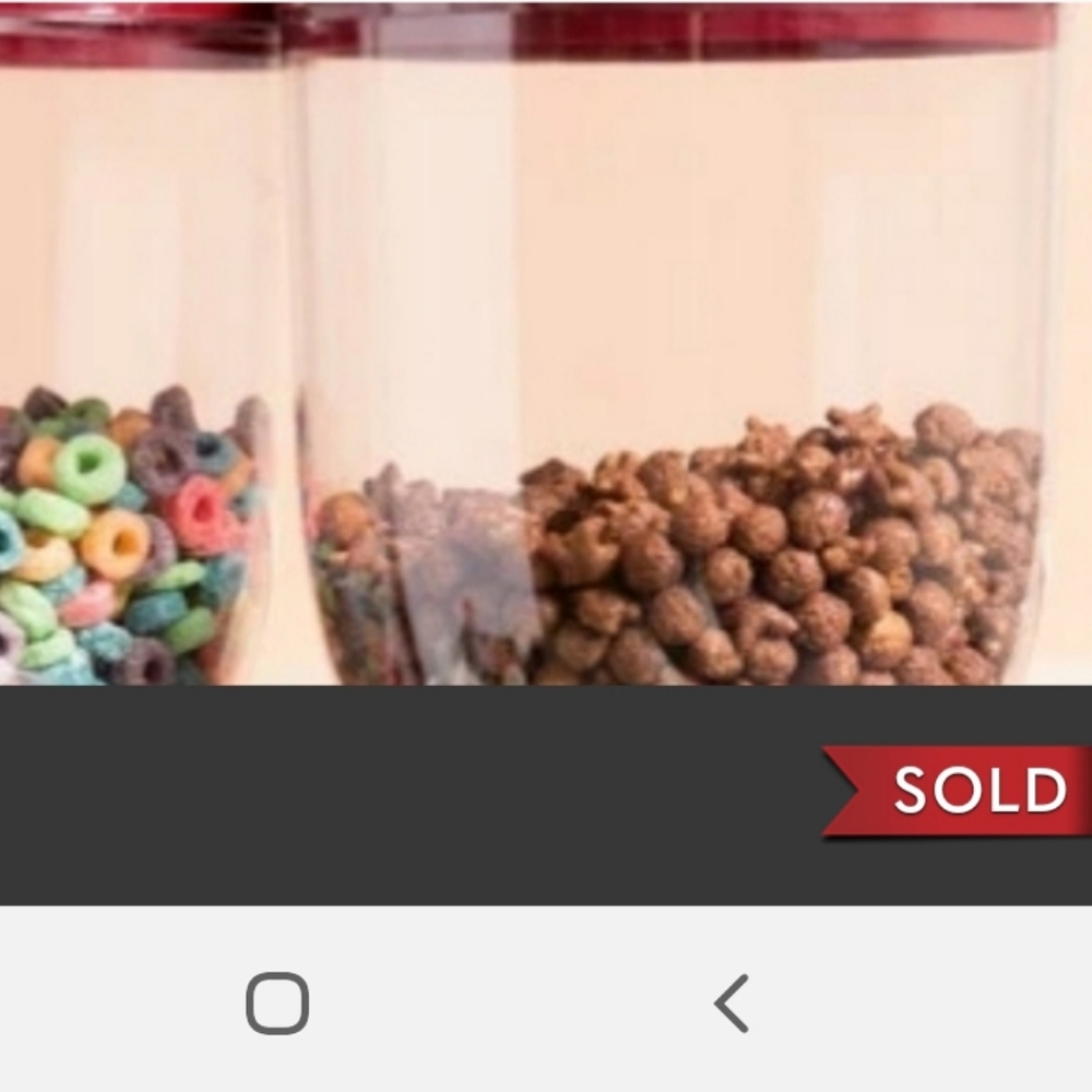 2 Cereal/Dryfood Canisters